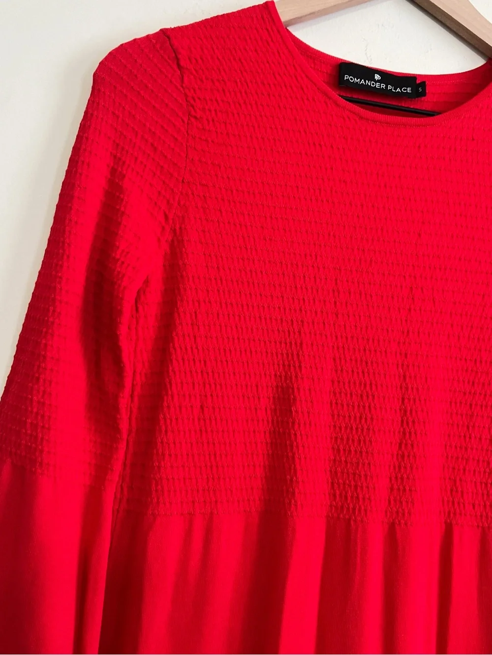 Pomander Place Tuckernuck Red Long Sleeve Lennox Maxi Dress